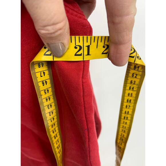 Decorated Originals Red Crewneck Christmas Tree Sweatshirt Stars Snow Sz M - Picture 4 of 5